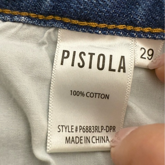 Pistola Charlie High Rise Straight Distressed Jeans size 29 - Picture 12 of 13